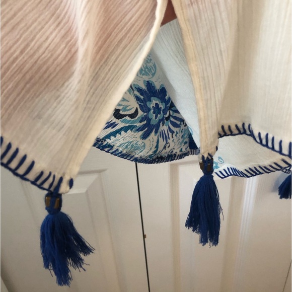 Monsoon coverup with blue floral embroidery. Size XL. NWOT. - Picture 6 of 13